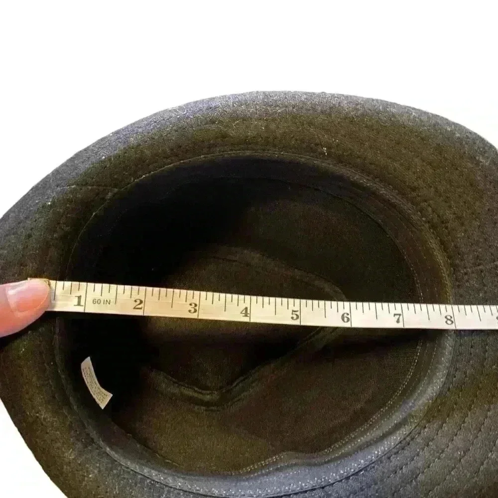 Simplicity Fedora Hat All Black Manhattan Wool & Polyester Fabric One Size - Picture 7 of 8